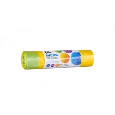 Мешки для мусора Fun Clean Особо прочные с тесьмой для затягивания желтый 35л*20шт вл.25ш  Акция-22%